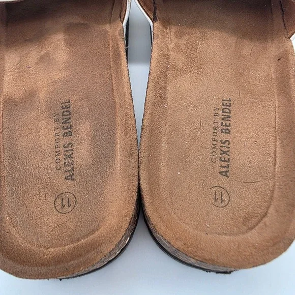 Alexis Bendel‎ White Chain Detail Slide Sandals Comfort Size 11 - Picture 7 of 9